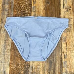 Victoria Secret's Women's Large Blue Cotton Elastane Bikini Panty